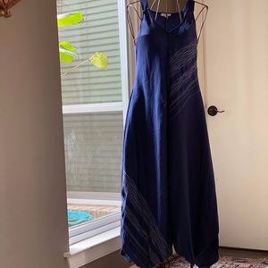 Eileen Fisher Linen Sleeveless Dress Size M 10-12